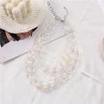 Colar Duplo Camadas Cor AB Simples. Joia elegante para mulheres. Acessório versátil, perfeito para realçar qualquer look, ideal para uso diário e ocasiões especiais. — foto 6
