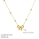 Colar feminino de aço titânio com design de céu estrelado, um acessório elegante e delicado para realçar sua beleza com brilho sutil. — foto 3