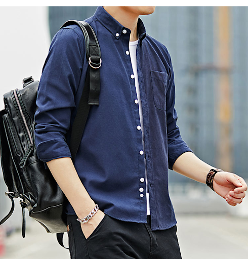 Title 11, Casual Loose Cardigan Cotton Solid Color Long-S...