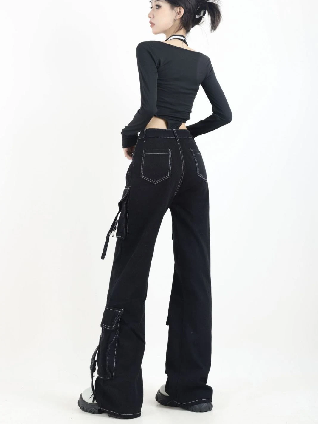Multi Pocket Loose Straight Casual Pants Comfortable and Functional Everyday Wear Relaxed Fit with Ample Storage Perfect — photo 8