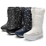 Snowflake high boots thick super soft fluffy snow boots offer superior warmth and comfort for your feet in cold snowy we — photo 4