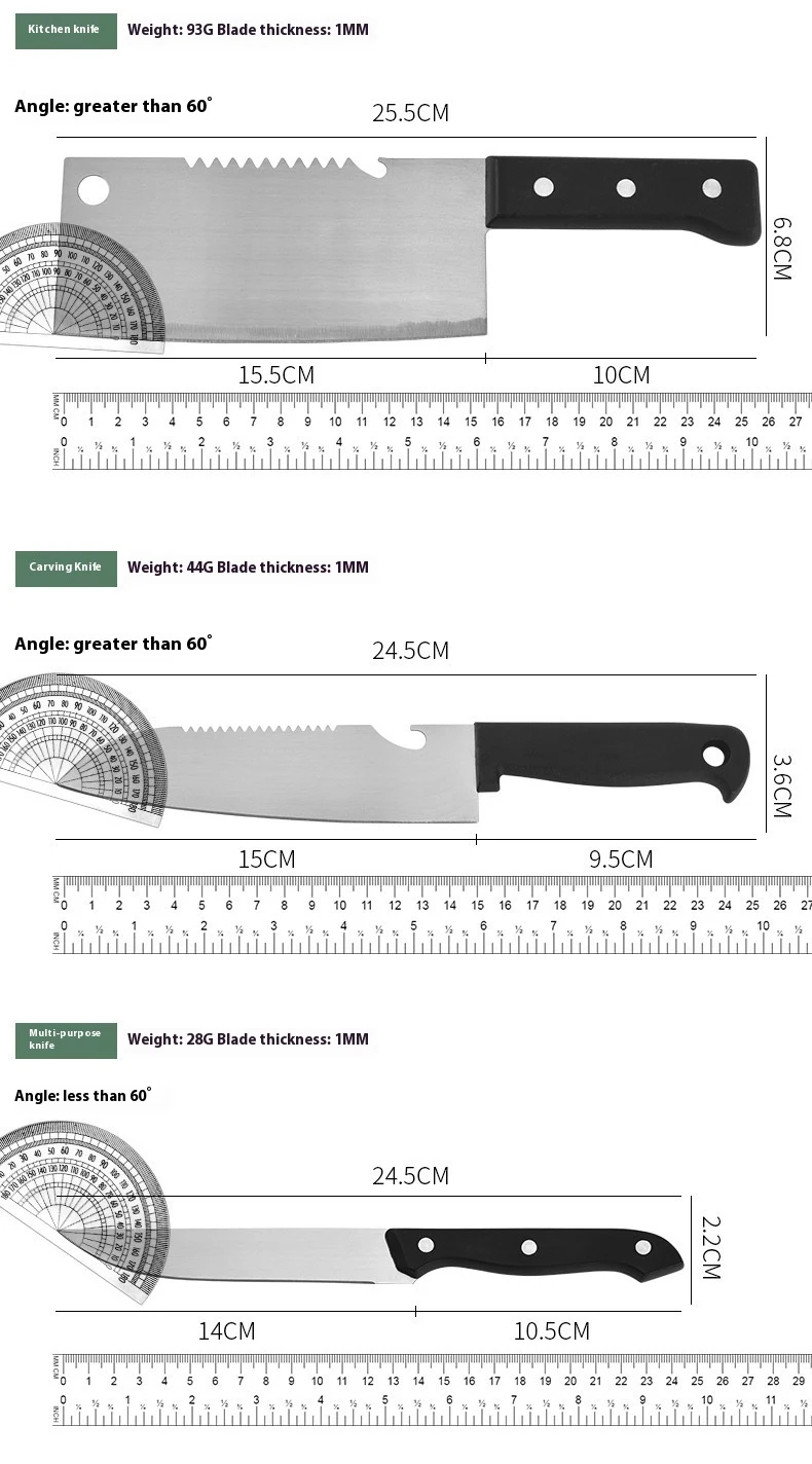 8-Piece Kitchen Knife Gift Box Set, Bone Cutting Knife, Chef Scissors, Ideal for Precise and Efficient Food Prep — photo 7