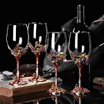 4golden iris goblets