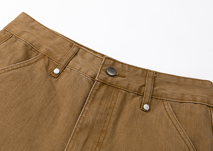 Title 15, High Street Distressed Washed Rivet Trim Frayed...