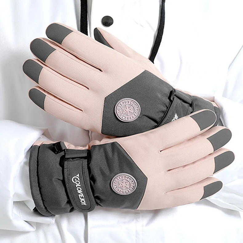 Title 8, Snowflake Cartoon Print Winter Gloves Touchscre...
