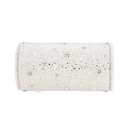 Bolsa de jantar estéreo cilíndrica com pérolas, combinando áudio e elegância. Ideal para eventos, oferece design sofisticado e som imersivo. — foto 2
