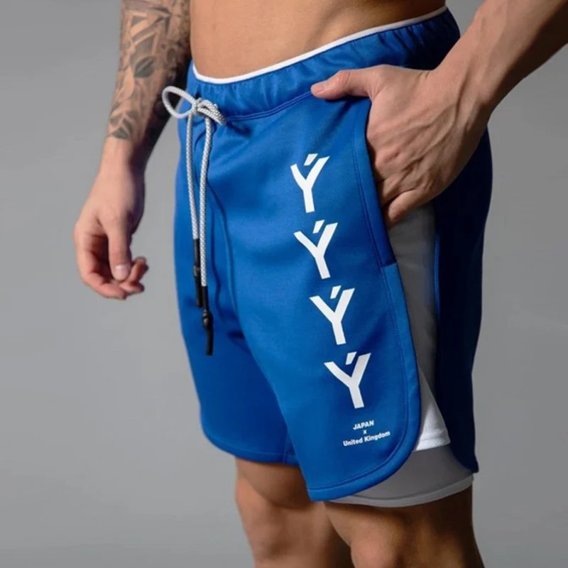Title 5, Shorts deportivos dobles para correr, transpira...
