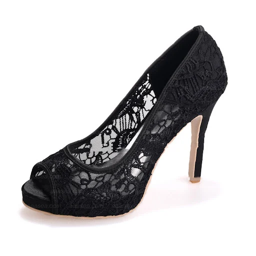 Title 5, New White Lace Wedding Shoes