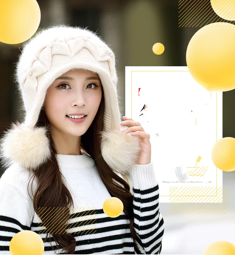 Title 2, Womens Autumn And Winter Knitted Woolen Hat