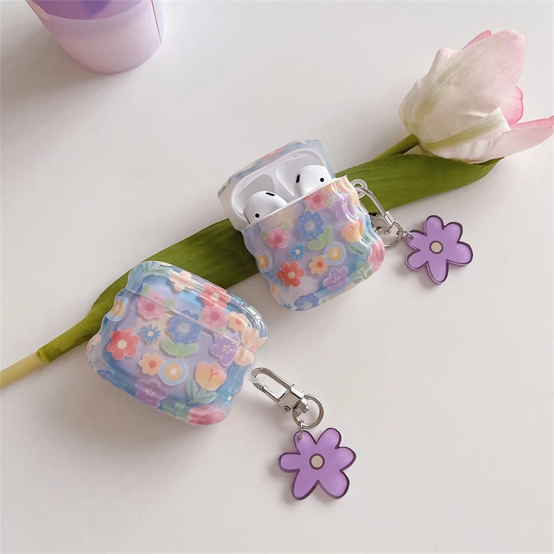 Capas de fone de ouvido personalizadas com flores de desenho animado. Adicione estilo e proteção aos seus fones. Design divertido e único. Compre já! — foto 8