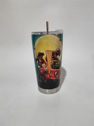 Title 26, Digital Printing Halloween Cup With Straw Enjoy...