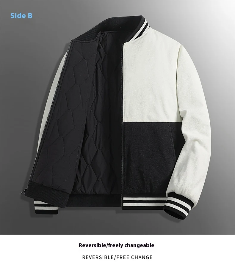 Title 6, Premium Reversible Cotton Coat Baseball Collar ...