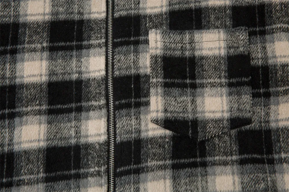 Casaco Acolchoado de Algodão Xadrez Masculino Conforto e Calor Jaqueta de Camisa Versátil Ideal para Inverno Estilo Casual e Proteção Contra Frio — foto 12
