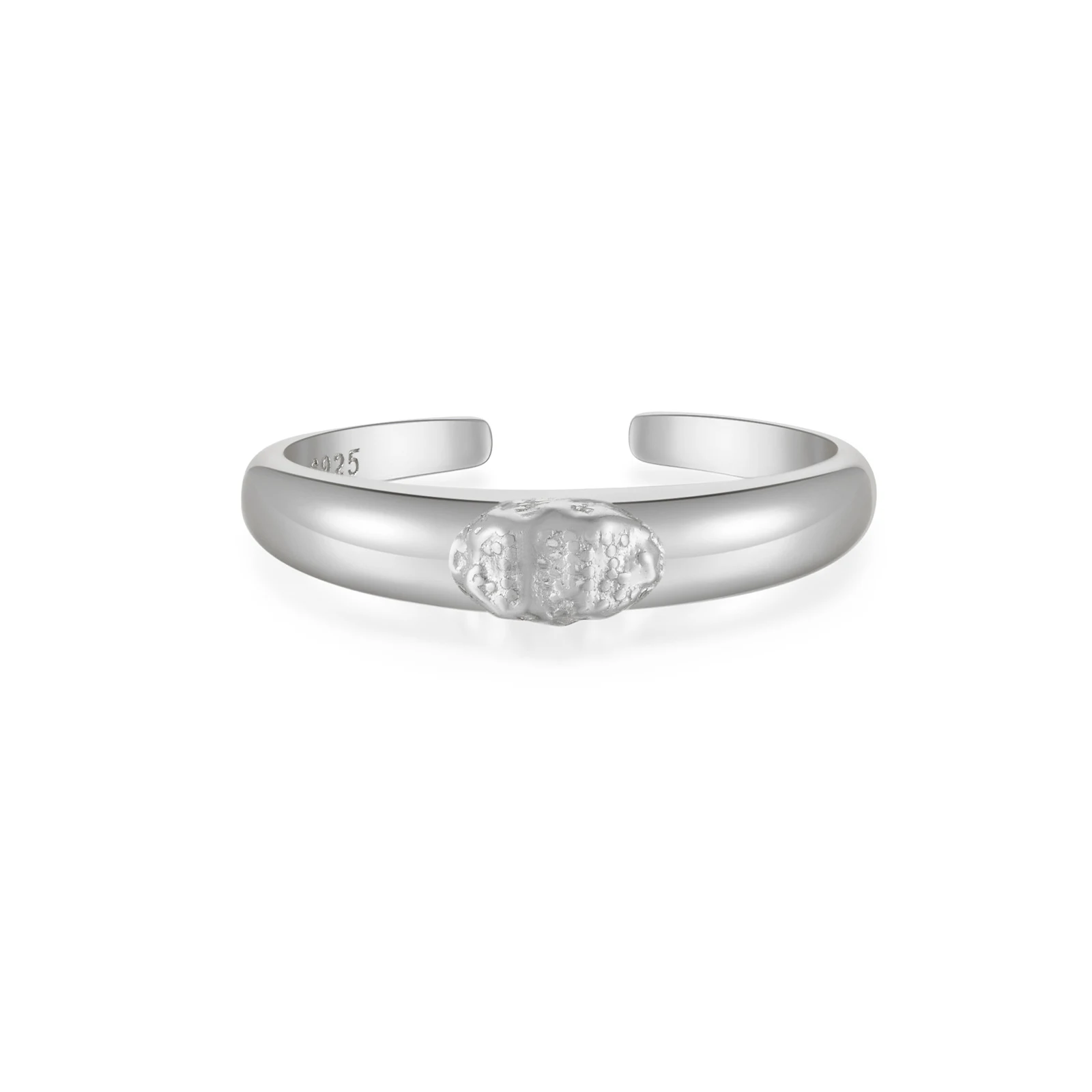 Anel de prata S925 esterlina minimalista e versátil, personalizado. Design moderno e elegante para uso diário. Perfeito para presentear. — foto 11