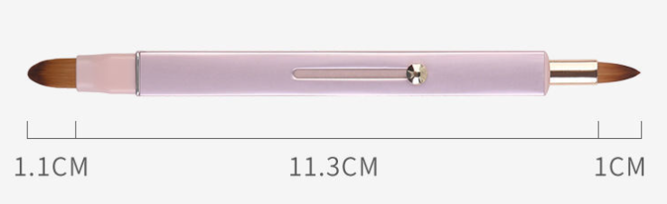 Title 2, Portable Retractable Nylon Lip Brush Makeup. Pr...