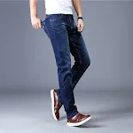 Men's Slim Fit Jeans Straight Leg Stretch Trousers Comfortable and Stylish Perfect for Everyday Wear and a Modern Look. — photo 4