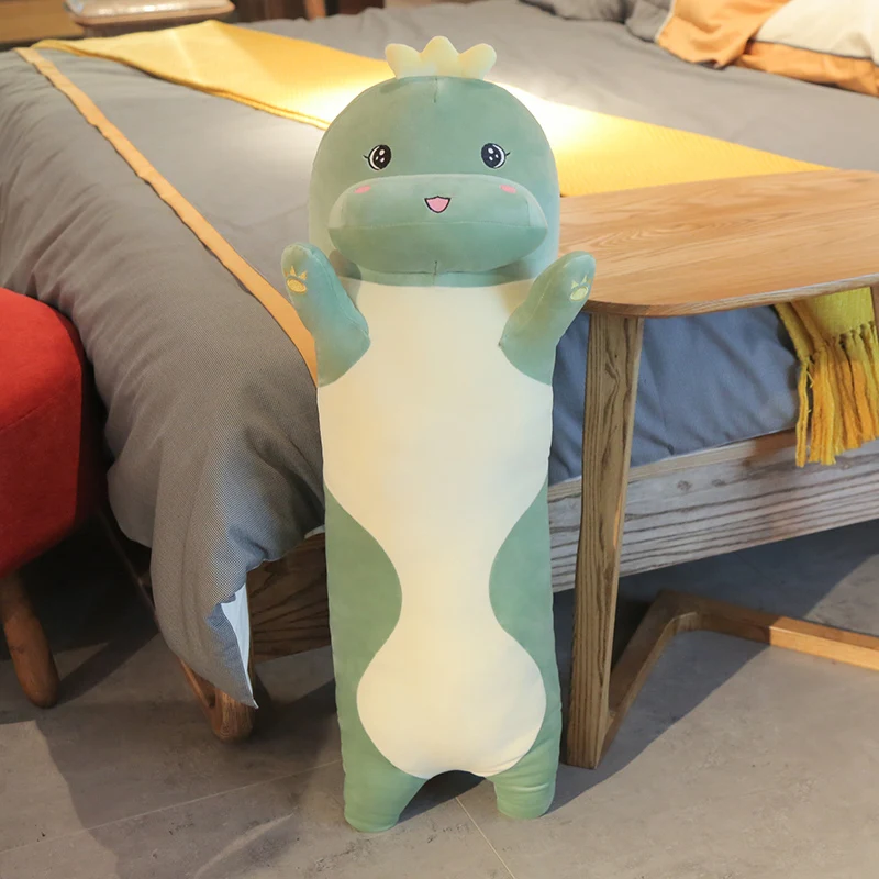 Boneca de pelúcia de dinossauro macia e fofa, travesseiro perfeito para abraçar, brincar e decorar, um presente ideal para crianças. — foto 3