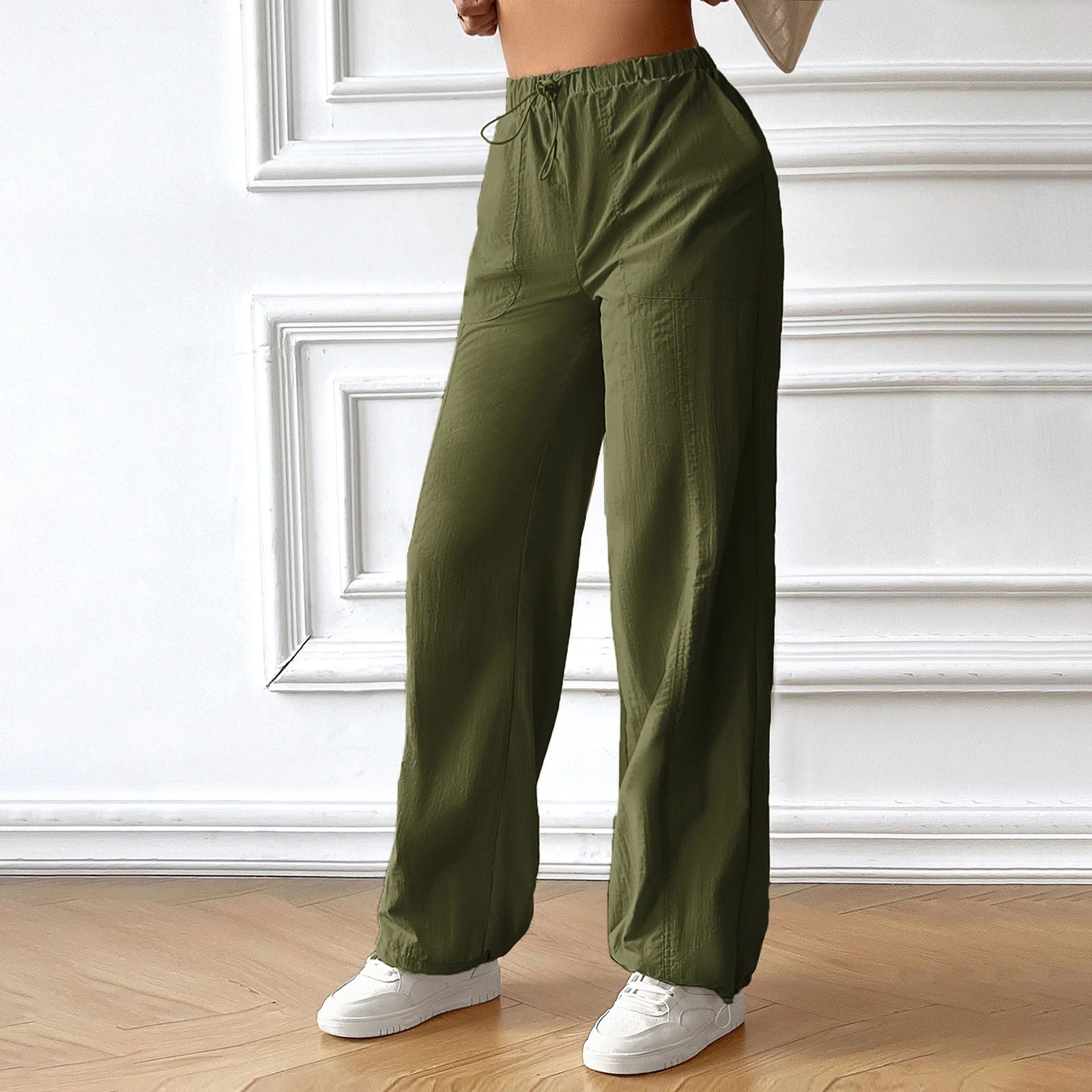 Pantalon Large Femme Casual Ample et Confortable Style Décontracté Jambes Larges pour un Look Tendance et Agréable Parfait pour Toutes les Occasions — photo 2