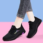 Sapatos femininos tecidos voadores Primavera novos sapatos casuais femininos leves e confortáveis para uso diário e estilo moderno — foto 1