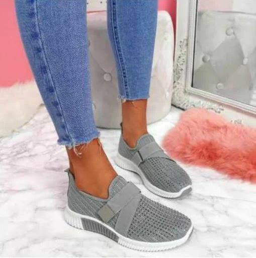 Title 2, Soft-soled Rhinestone Casual Sports Shoes in La...