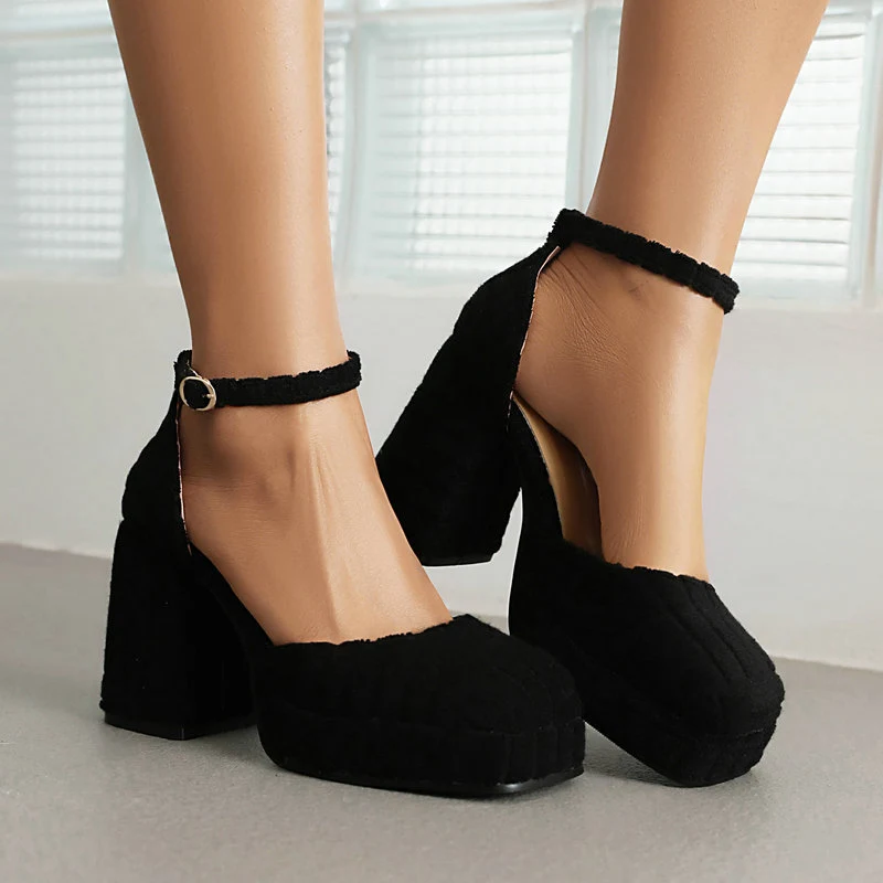Title 4, Fashion High-Heeled Runway Sandals for women. E...