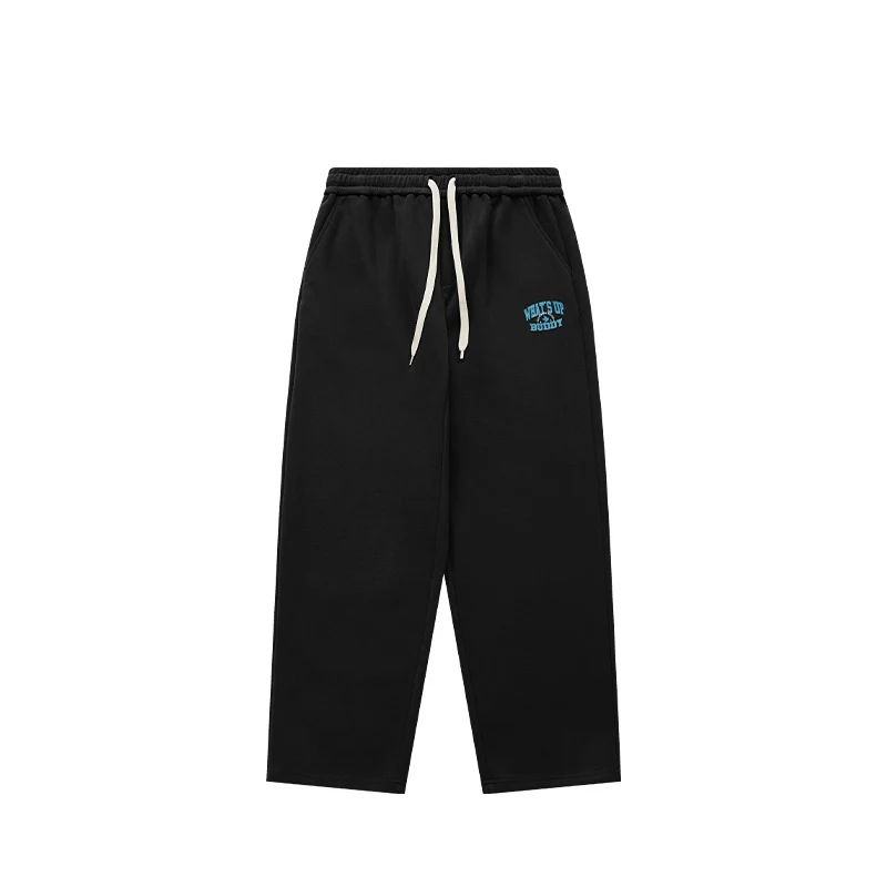 Heren Casual Sport Straight Broek met Brushed Print en Wijde Pijpen – Comfortabele vrijetijdsbroek voor sport en dagelijks gebruik. — foto 1