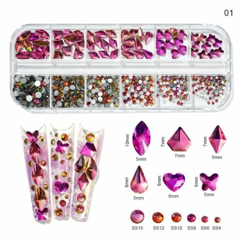Title 8, Profiled Flat Bottom Nail Enhancement Glass Drill