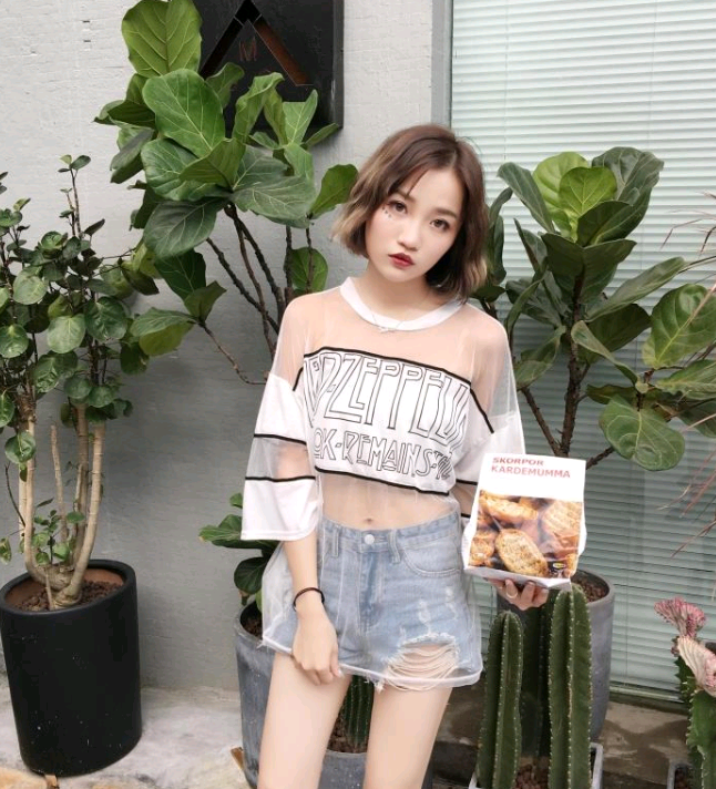 Student sunscreen blouse T-shirt, loose fit, thin, mid-length, seven-point sleeve, perfect for sun protection and everyd — photo 6