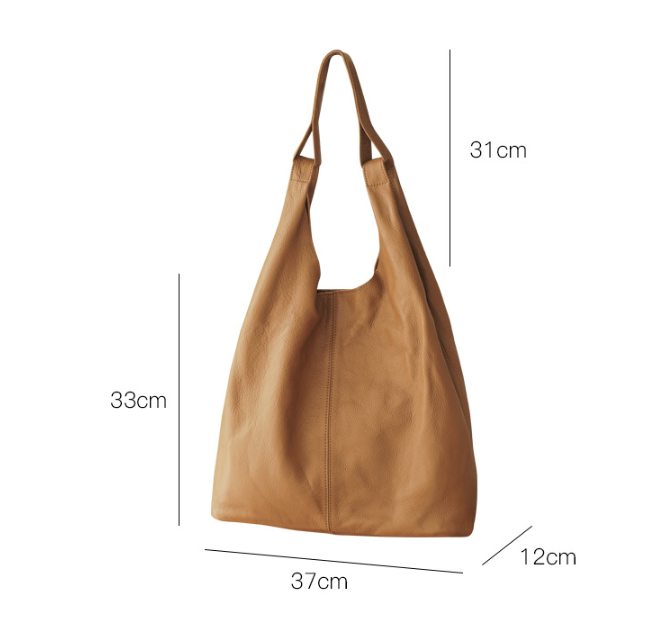 Title 2, First Layer Cowhide All-in-one Handbag Retro Co...