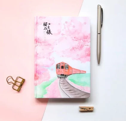 Title 1, Cahier Muco Sakura Flower Orbit AR à couverture...