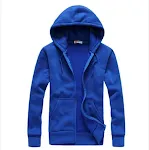Casual Fashion Sports Sweater for Couples and Youth, Zipper Hooded, Solid Color, Comfortable and Stylish for Everyday We — photo 1