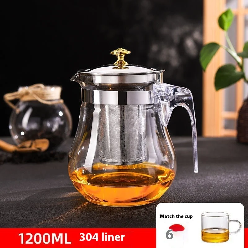 Thick Heat-Resistant and Explosion-Proof Glass Teapot Brew your tea safely and enjoy the perfect cup, designed for durab — photo 1