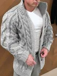 Button rope cardigan for women, a soft knit and versatile piece. Perfect for layering, adding style and warmth to any ou — photo 3