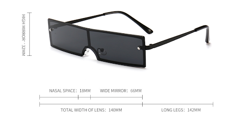 Title 1, Rectangular sunglasses