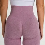 Leggings deportivos sin costuras con control de humedad para mujer, realzan glúteos y caderas, ideales para fitness y entrenamientos. — foto 3
