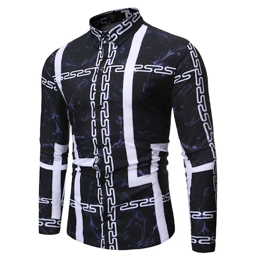 Title 6, Long sleeve shirt with lapel