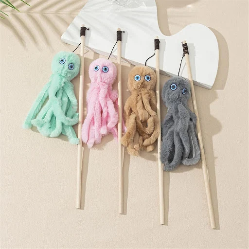 Title 2, Lovely indoor kitten and cat toy, furry octopus...