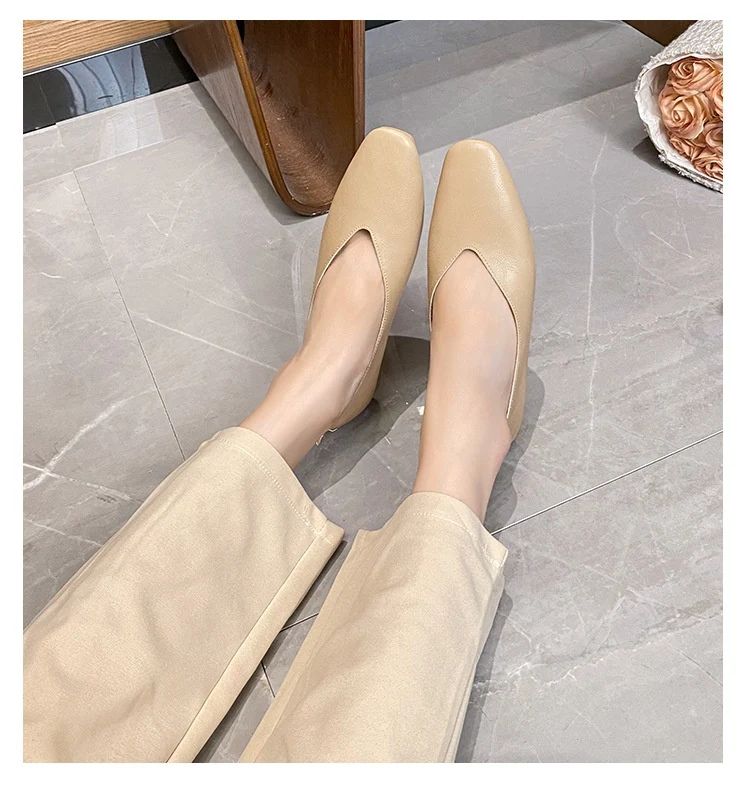 Title 22, French Low Heel Square Toe Low-cut Shoes, offer...