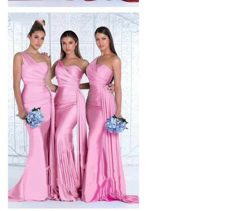 Title 8, Plus Size Fat MM Mermaid One Shoulder Elegant W...