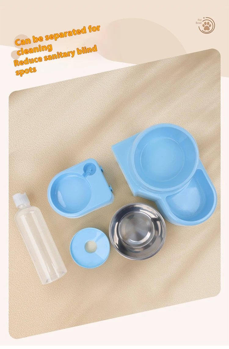 Title 4, Plastic Cat Bowl with Removable Automatic Water...