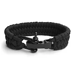 Pulseira trançada com paracord de sete núcleos para montanhismo, camping e emergências ao ar livre. Essencial para sobrevivência. — foto 10