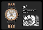 Reloj Deportivo para Hombre con Aspecto de Madera y Traje, Sensación Mecánica, Ideal para Deportes y Elegancia — foto 1