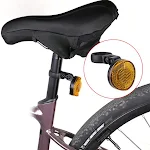 Suporte de luz traseira antirroubo para canote de selim de bicicleta com refletor. Maior segurança e visibilidade. — foto 4