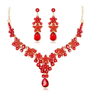 Title 8, Conjunto de colar e brincos elegante de liga, d...