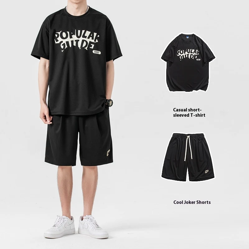 Title 7, Traje Deportivo Verano Manga Corta Shorts Set c...