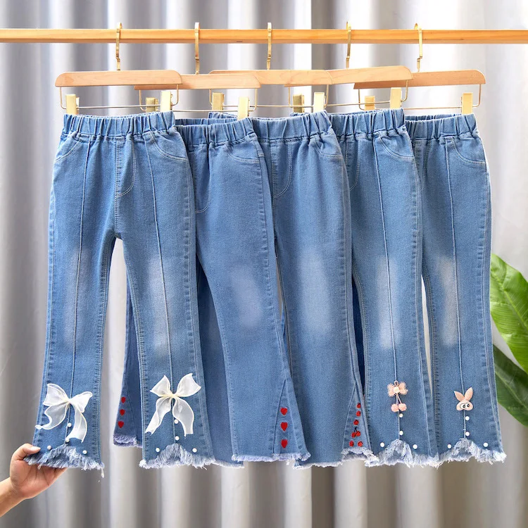 Title 17, Pantaloni ampi in denim per bambini con altopar...