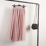 Saia de chiffon de primavera e outono, estilo fada, rodada, fina, plissada, evasê, meia-saia. Perfeita para um visual leve e elegante. — foto 2