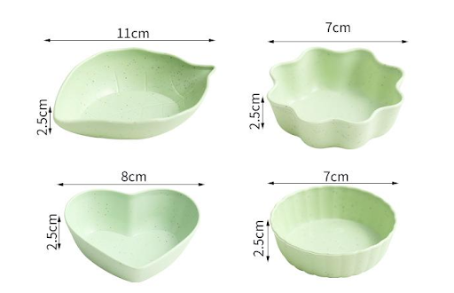 Title 2, Japanese Love Plate Leaf Plum Small Seasoning D...