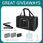 Portable Pet Carriers Bag Soft-sided Carrying Handbag Cat Dog Breathable Foldable Bag with Locking Safety Zippers Fit fo — photo 5