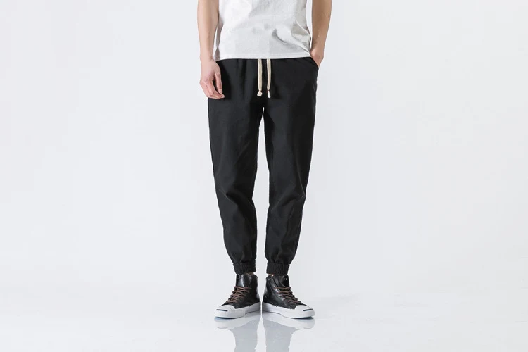 Title 11, Heren katoenen casual broek, comfortabel en ade...